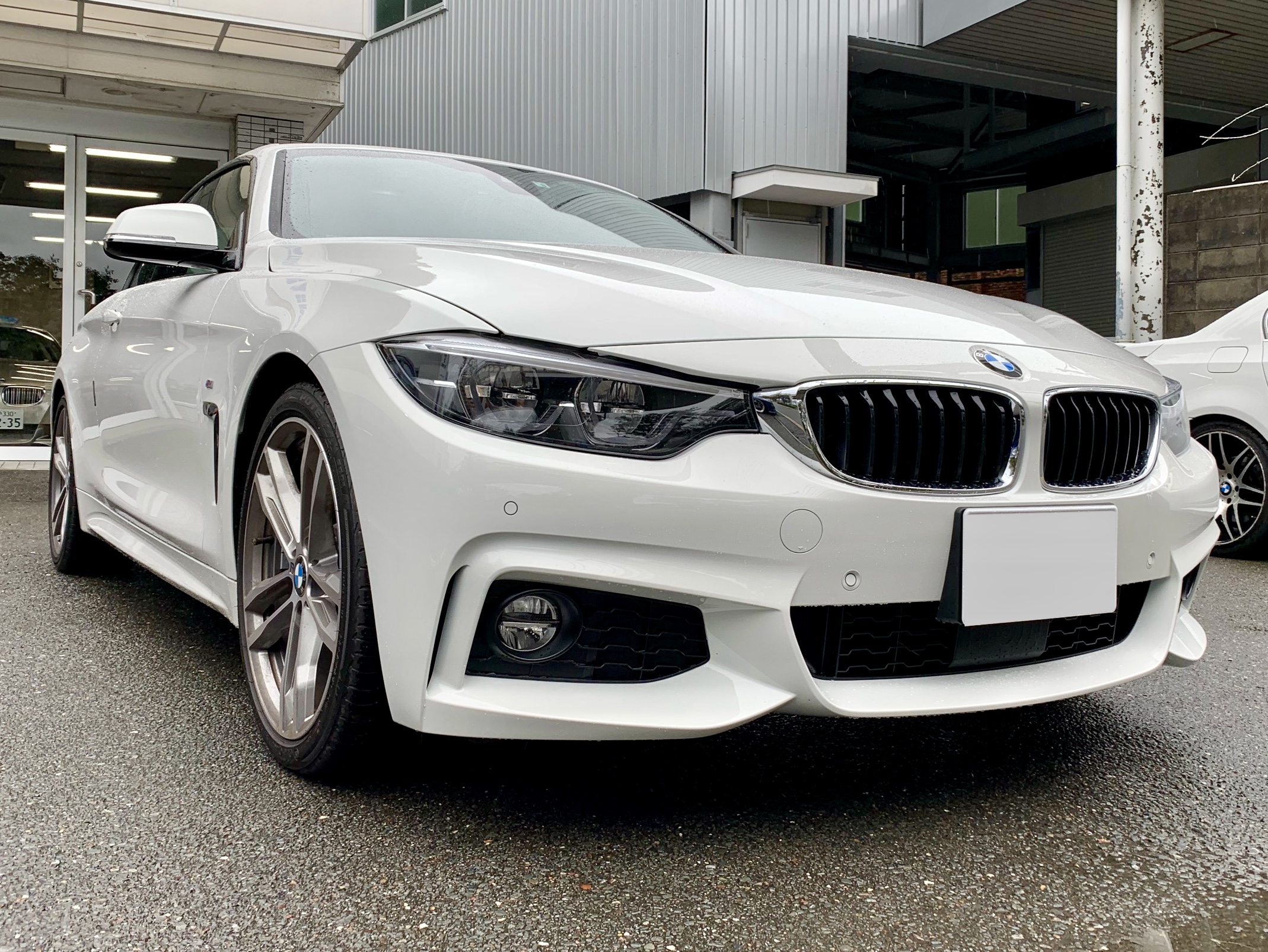 F33 LCI 440i Mｽﾎﾟｰﾂ にグロスカーボンラッピング。 - ALLZU