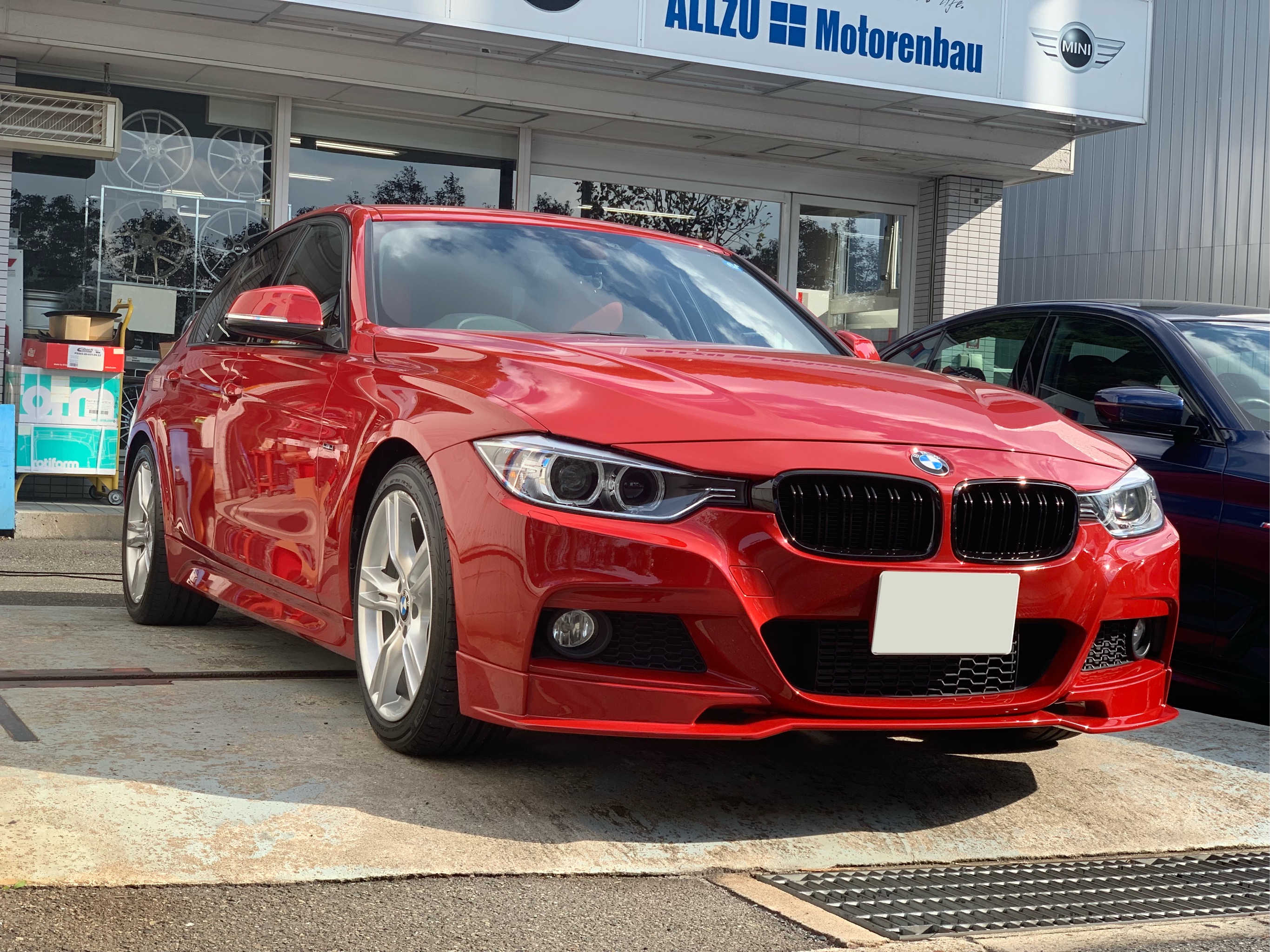 F30 320i 板金塗装、ガラスコーティング、プロテクションフィルム施工