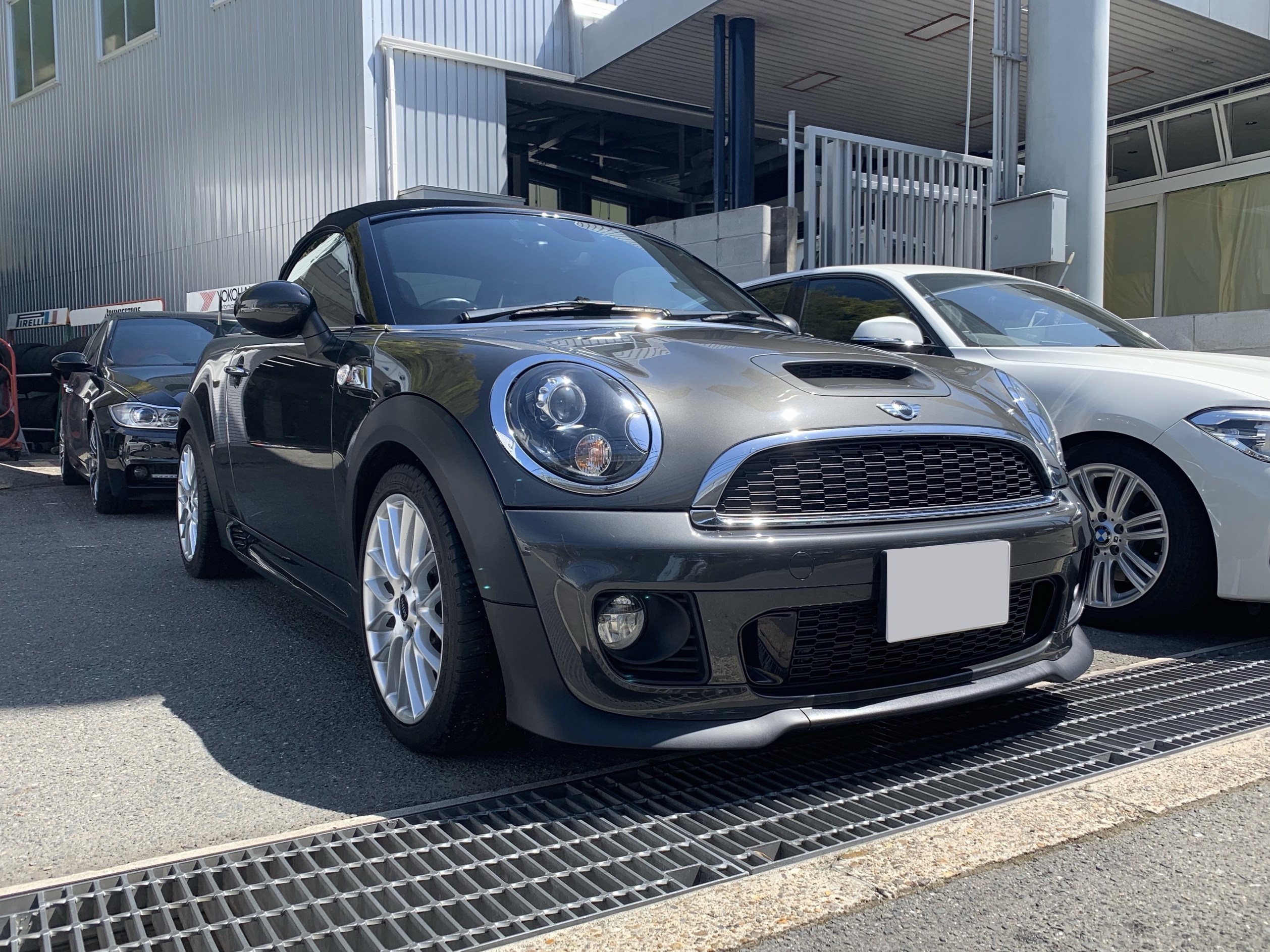 R59 MINI COOPER S フロントスポイラー交換、オイル交換。 - ALLZU