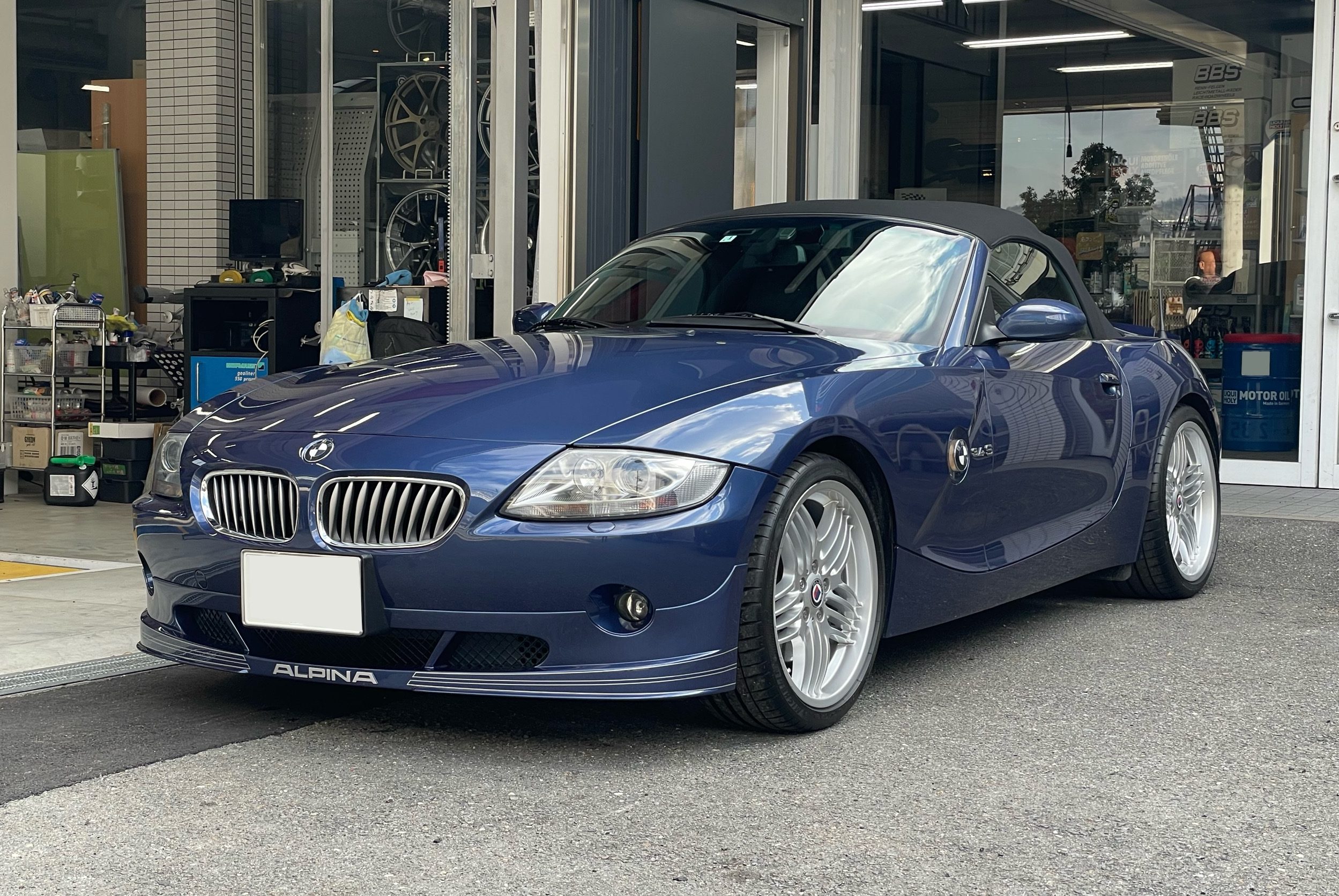 E85 ALPINA ROADSTER S 車検整備、CPM LowerReinforcementでシャキッと