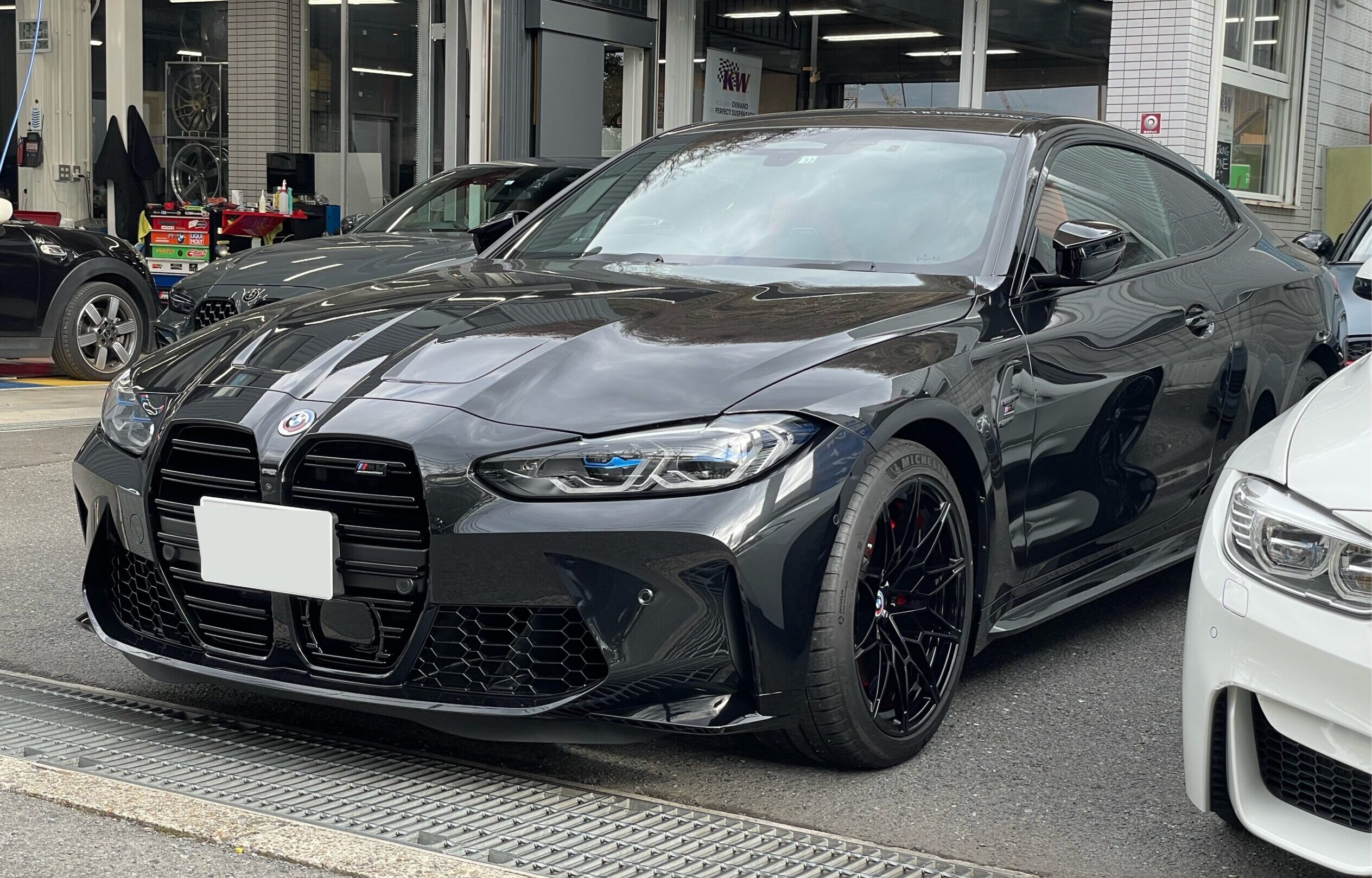 G82 M4 Competitionに低ダストブレーキパッド SR4取付 - ALLZU G82 M4 Competitionに低ダストブレーキパッド SR4取付 - ALLZU