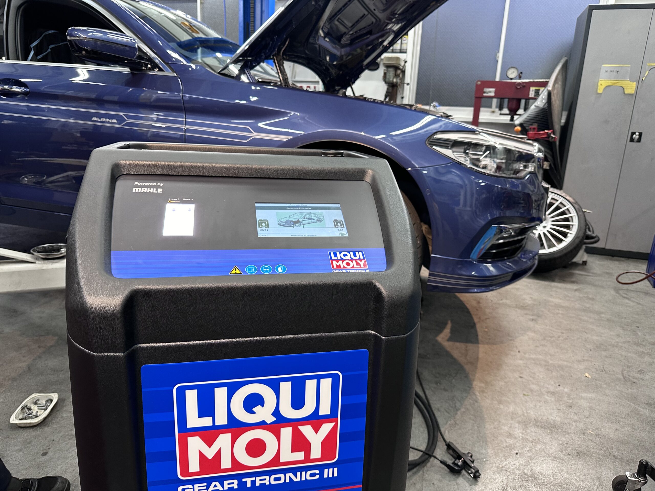 ALPINA G30 B5 に LIQUI MOLY GEAR TRONICⅢでALPINAがALPINAらしい